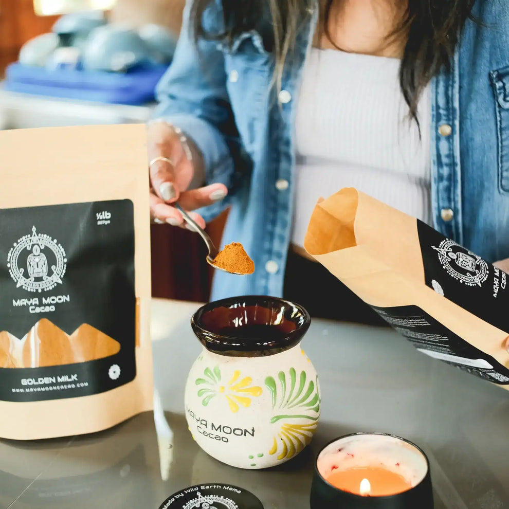 Organic Golden Milk Wellness Blend – Maya Moon Cacao