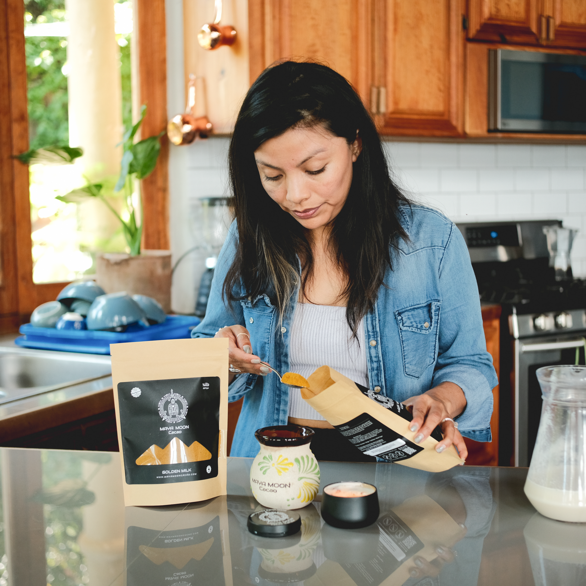 Homemade Golden Milk latte plant-based turmeric drink for inflammation support and immune health